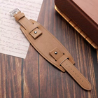 Men's Genuine Leather Watch Strap Band Wrist Pad SS Buckle 18 20 22 24 MONTE MM