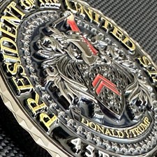 2nd Term, 2nd Version BLACK VARIATION POTUS DONALD J. TRUMP Challenge Coin
