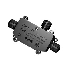 IP68 Waterproof Coaxial Junction Box Outdoor Electrical Cable Connector