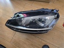 VW Golf R MK7 Passenger Side Headlight 2013-2017 Damaged Parts Only 5G2941751D