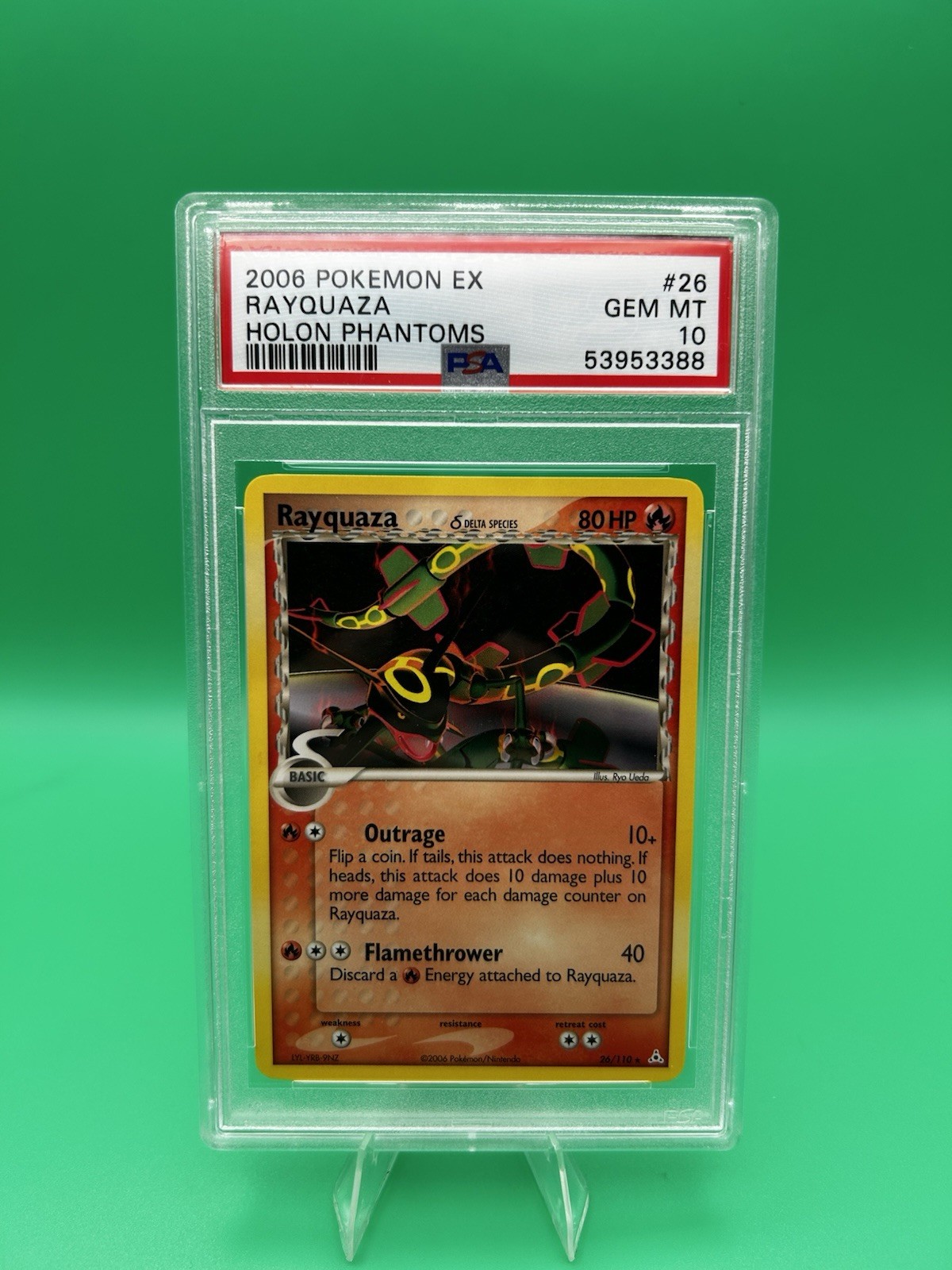 Rayquaza - (Delta Species) 26/110 Holon Phantoms Regular PSA 10 POP 54