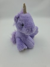 FAO Schwarz Purple Unicorn Plush Stuffed Animal Soft Cuddly