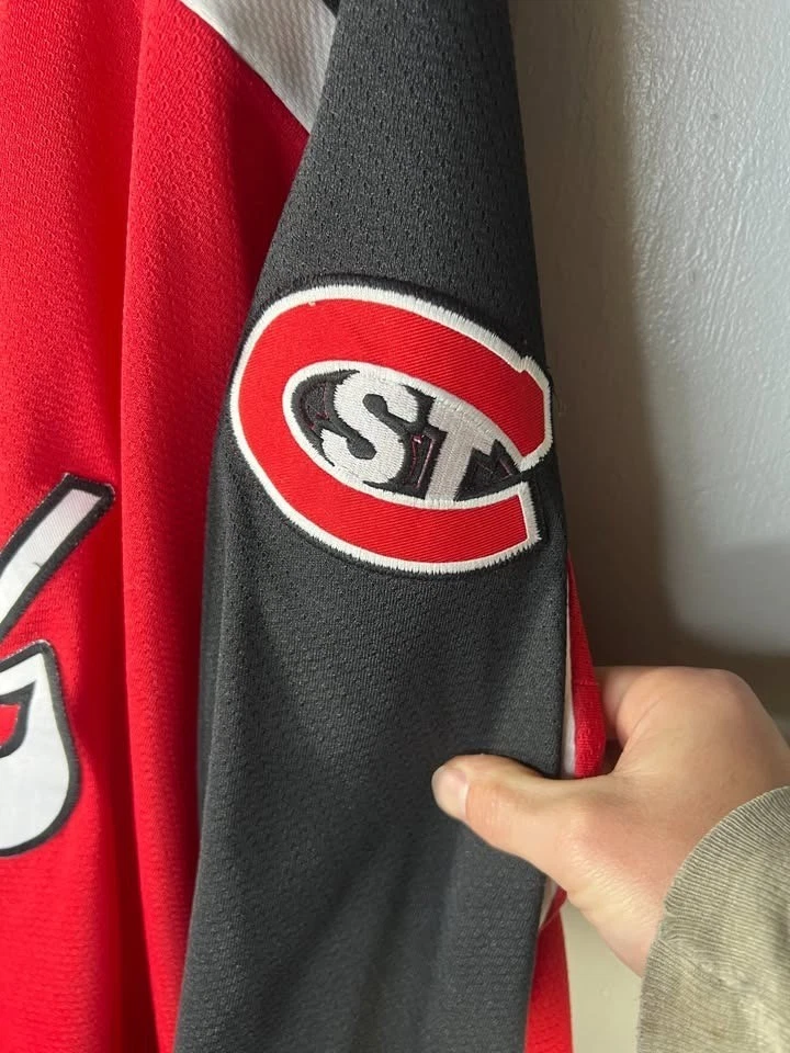 Vintage St. Camiseta deportiva de hockey Cloud State Huskies cosida hecha en EE. UU. talla XXL Foto 3 de 4