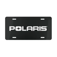 Polaris Industries Car Front License Plate Tag Vanity Style Auto Metal Aluminum
