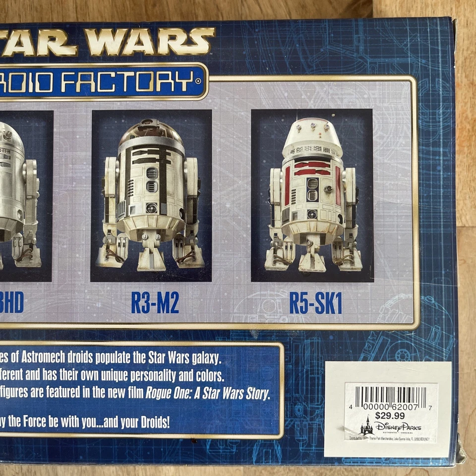 Star Wars Disney Droid Factory Rogue One C2-B5 R2-BHD R3-M2 R5-SK1 Nuevo Sellado Foto 4 de 4