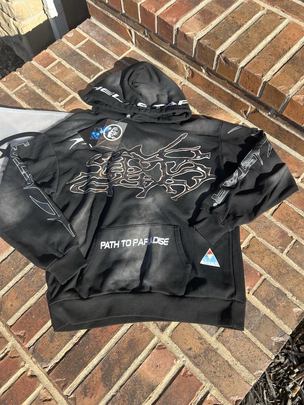 Black Graphic Hellstar Hoodie Brand New Never Worn Come with Bags and tags