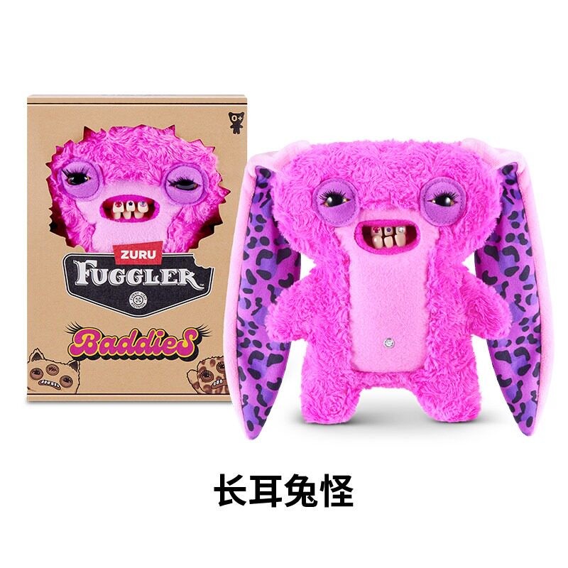 ZURU FUGGLER Baddies ぬいぐるみ 本体 FUGGLER Baddies Series Cute & Cool Monster Plush Toy New 2026