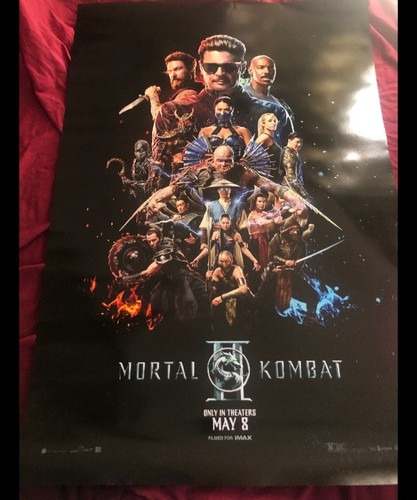 Mortal Kombat 2 Original 27x40 DS Movie Theatre Poster