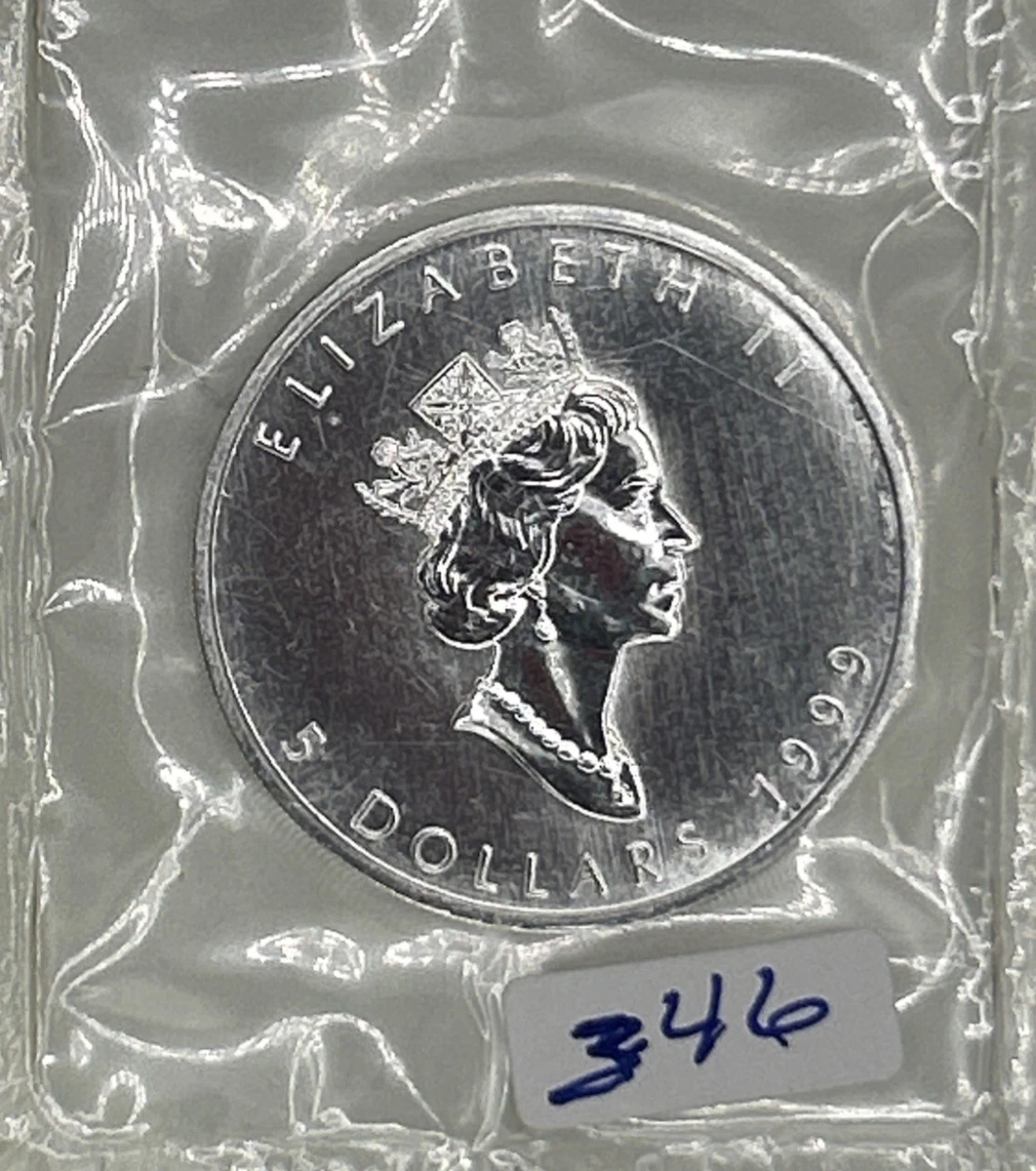 Canadian 5 Dollar Coin In Silver Bullion Coins for sale | eBay