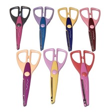 7 Pair Decorative Edge Craft Scissors Set Multi-Color Paper Edging Shears
