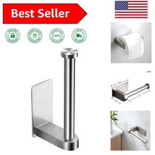 Multi-Functional Self-Adhesive Toilet Paper Holder - Holds Extra-Large Rolls