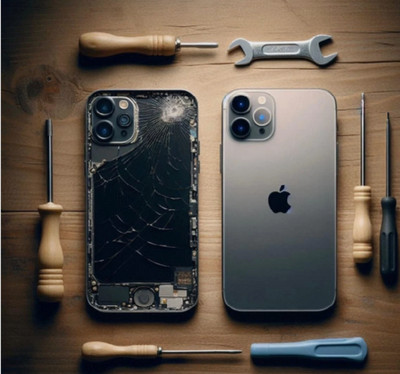 iPhone Backcover Reparatur LASERTECHNIK 8-15 pro Max Rückseite Glas Akkudeckel
