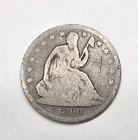 1860-O Seated Liberty Half Dollar 50c, Type-2  No Motto Good Condition.