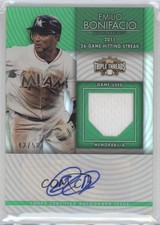 2012 Topps Triple Threads Unity Relics Emerald 42/50 Emilio Bonifacio Auto 9vn