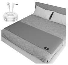 Grounding Bed Sheet Queen Size Silver Fiber Elastic Straps for Better Sleep