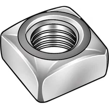Manufacturer Varies 5/8"-11 Steel Zinc Plated  Square Nut - Regular, 25 pk.