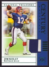 Jim Kelly 2019 National Treasures Century Materials EMERALD GAME USED PATCH 1 /5