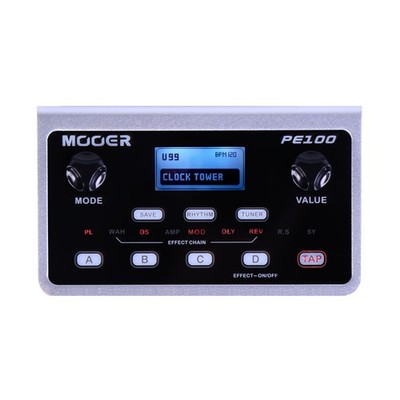 Mooer Audio PE 100 Portable Guitar Effects - Multieffektgerät für Gitarren