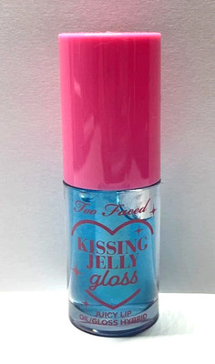 New Too Faced Kissing Jelly Gloss Juicy Lip Oil Gloss Blue Snow Cone Full Size