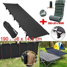 Faltbar Ultra leicht Campingbett Campingliege tragbar Outdoorbett mit Isomatte