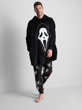 Scream Ghostface Halloween Hooded Snuggle Snuddie One Piece UK One Size