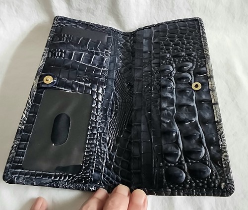 Cartera para mujer Brahmin Ady - cuero azul crepúsculo ombre Melbourne nueva con etiquetas - Imagen 5 de 7