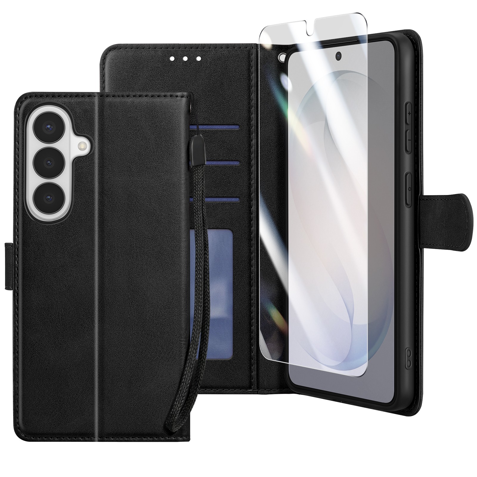 Coque Galaxy S26 antichoc Enkay à clapet et protection écran en verre anti-rayures
