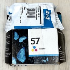 2pk Genuine HP 56 Black C6656AN 57 Tri-Color C6657AN INK CARTRIDGES Exp2015 NEW
