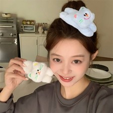 Cute Feline Ears Hair Clip Hairpin Soft Comfortable Fabric Hair Accessory