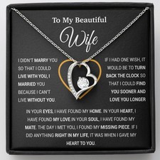 To My Wife Necklace, Gift For Wife, Anniversary Gift For Wife, Necklace For Wife