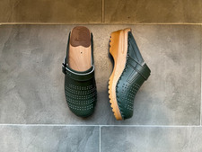 Swedish Clogs Troentorp Julius Green Size Us Womens 7 / EU 37