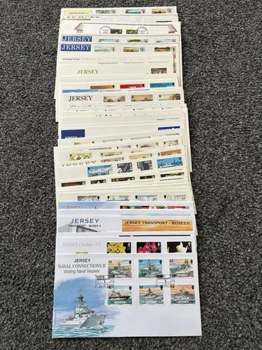Job Lot of 48 Jersey First Day Covers & Covers FDC's 1971 - 2008 Lot #N67