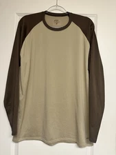 Patagonia Performance Base Layer Capoline Brown Two Tone Lightweight XL USA