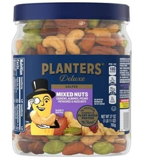 PLANTERS Deluxe Mixed Nuts, Cashews, Almonds, Pecans, Pistachios, Hazelnuts