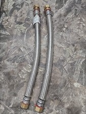 Pair Of New Water Heater Connectors 18" 3/4" FIPx7/8" C Flexible Supply Line