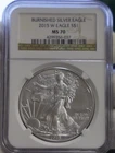 2015 W US Silver Eagle $1 Burnished NGC MS70