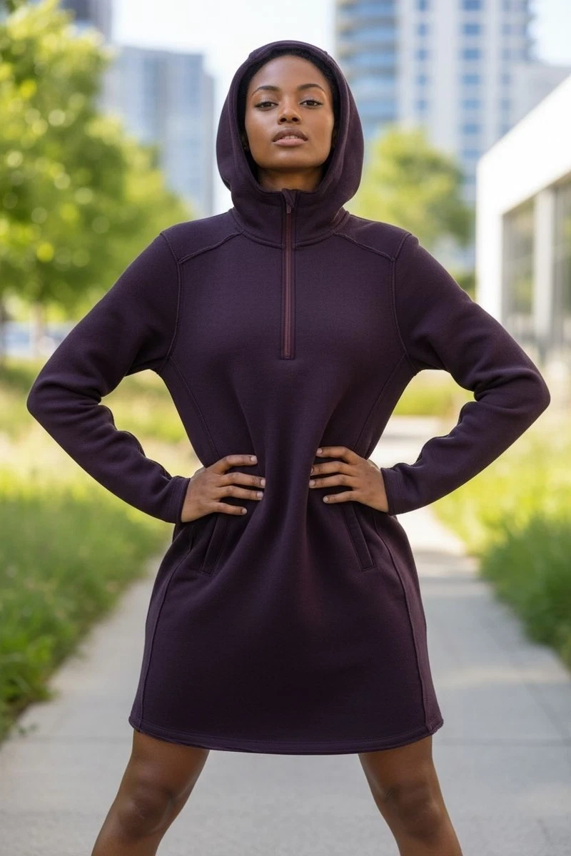 ワンピース HOLIDAY CLASSIC FLEECE ANORAK DRESS Fleece Half-Zip Dress | Haven Well Within