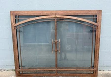 Madrid ZC Copper Fireplace Doors Custom Made By THE FIRE PLACE LTD Co.