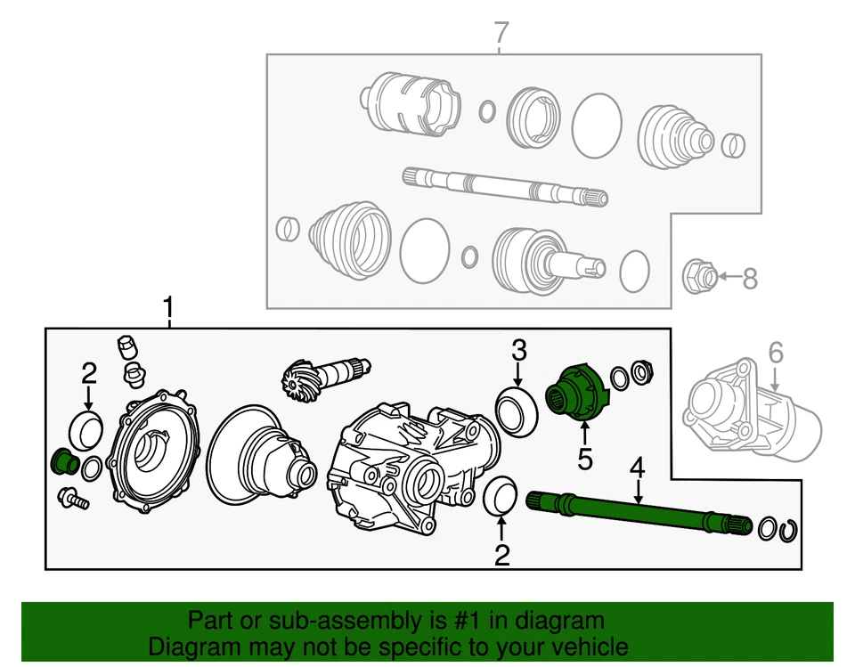 Portador diferencial delantero genuino GM 23317167 Foto 4 de 4