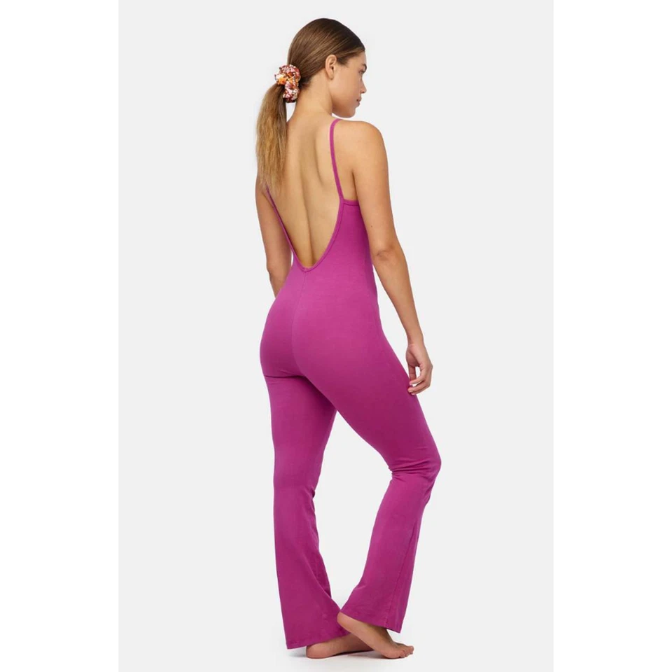 LACAUSA Mujer Flujo Prana Unitard Pequeño Rosa Fruta del Dragón Yoga Elástico Nuevo con Etiquetas Foto 4 de 4