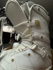 Northwave Devine Super Lace Blem Snowboard Boots White Gold Womans Size 7
