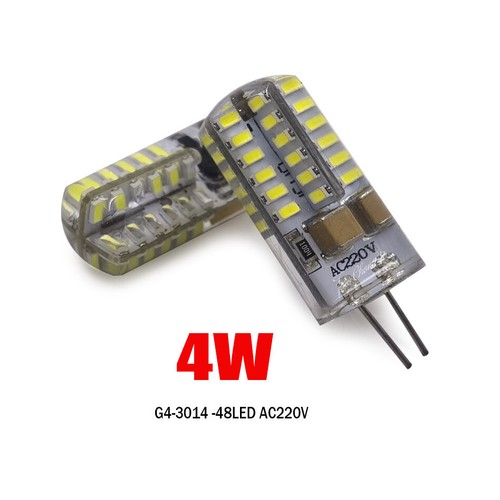 10PCS G4 Led Bulb 3014 24 48 64 104 LED 2W 5W 12V 220V high light silicone lamp - Picture 11 of 15