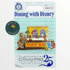 NEW!! 2025 Dining With Disney Roundup Rodeo BBQ Hollywood Studios LE Pin|IN-HAND