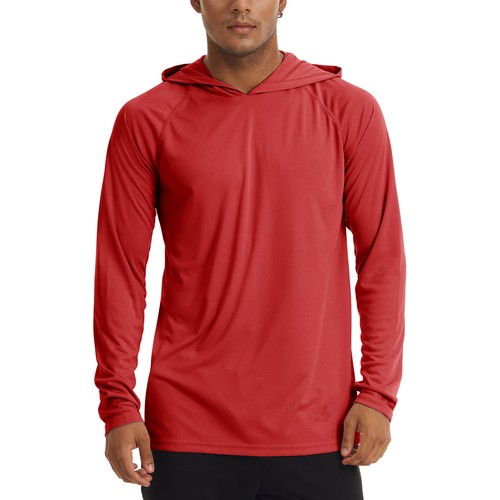 Camisas con capucha informales de manga larga para hombre UPF 50+ senderismo pesca bloqueador solar - Imagen 97 de 159