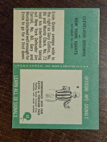 1966 Philadelphia Fußballkarten vervollständigen Ihr Set Sie wählen #1 - 104 - Bild 101 von 205