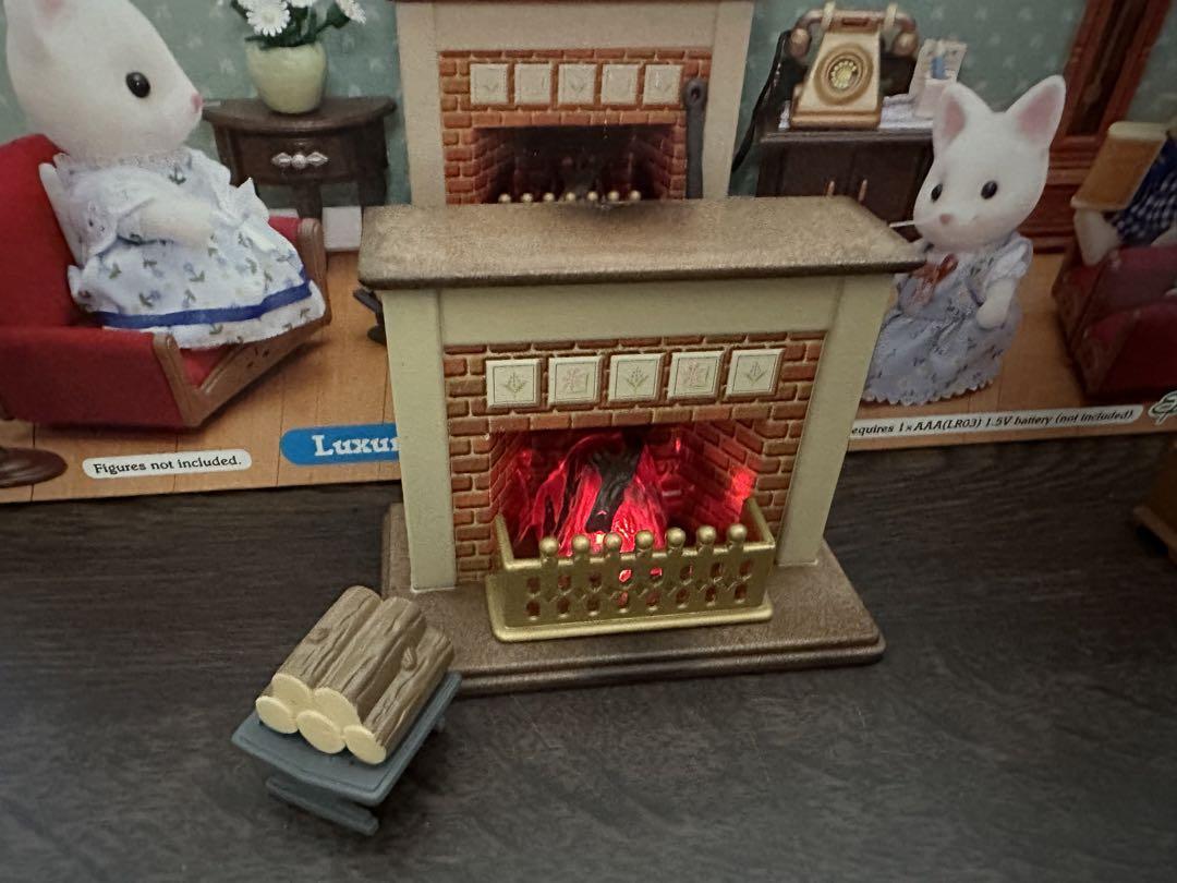 Sylvanian Families Calico Critters Luxury Living Room Set Complete Used eBay