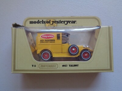 MATCHBOX Y-5 1927 TALBOT. 47:1. 1978. Nur zum Display im Karton benutzt. Kartonschaden