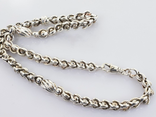 Designer drehbare Kugelkette in Sterlingsilber - 62,8 g - 17 Zoll - Bild 3 von 3