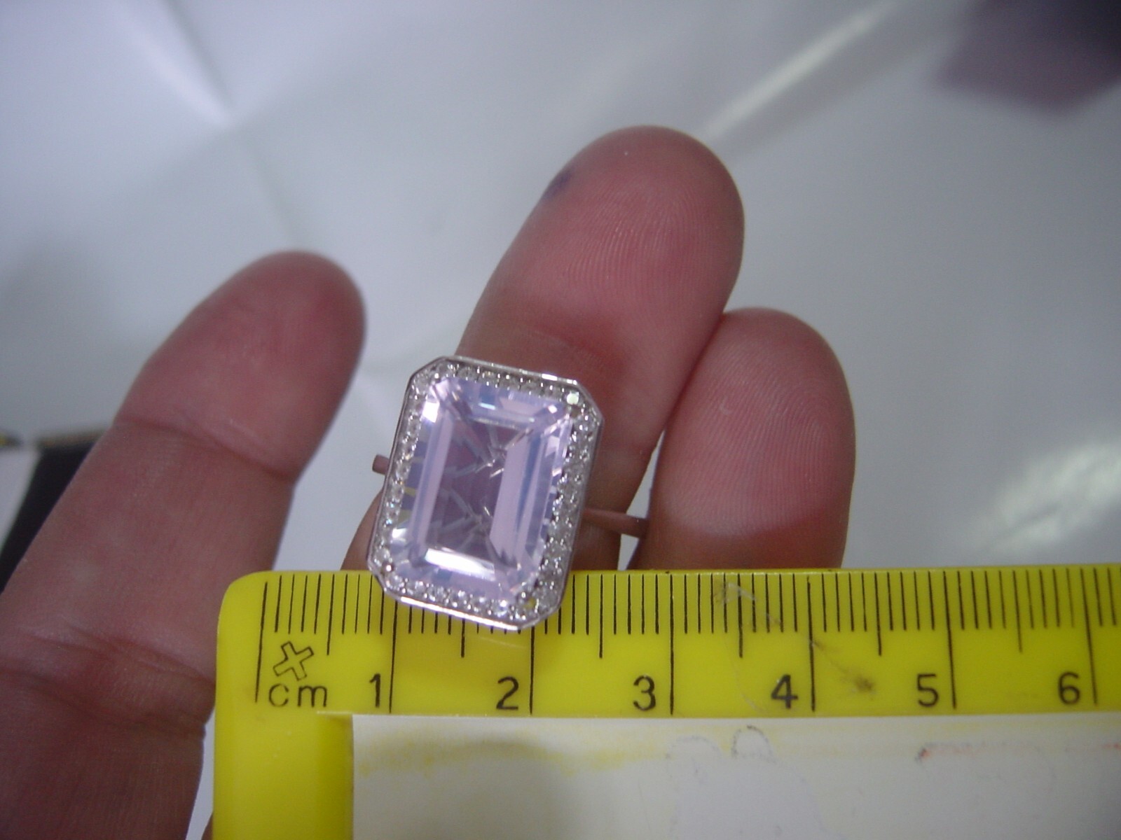 Solid Silver incredible natural lavender moon qua… - image 10