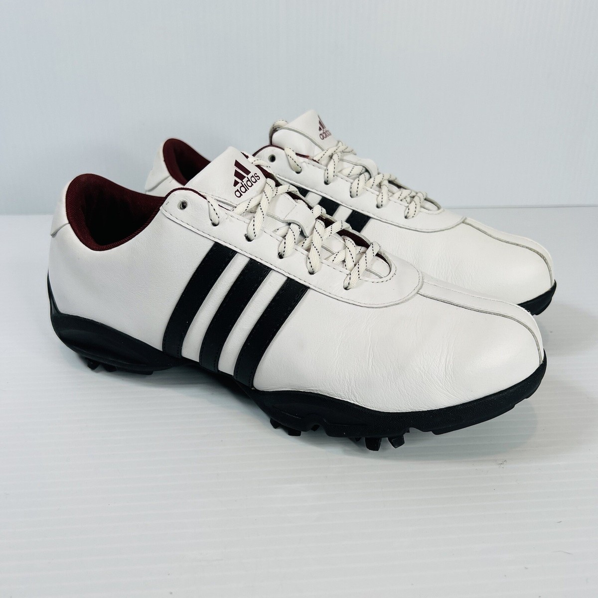 ADIDAS Z-Traxion White Black Leather Golf Shoes Size 6 ADIDAS Z-Traxion White Black Leather Golf Shoes Size 6